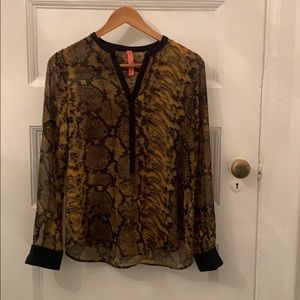 Snake Print Top - size M